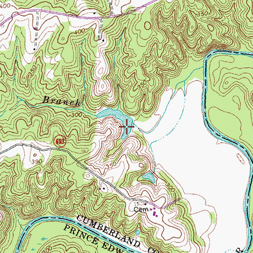 Topographic Map of Frost Dam, VA