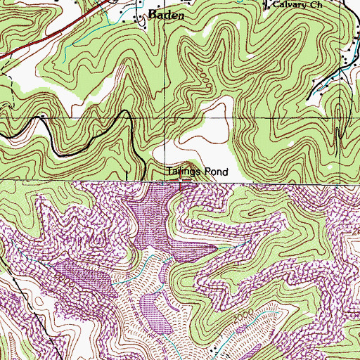Topographic Map of Moss Number One Fresh Water Supply Dam, VA