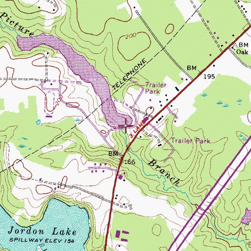 Topographic Map of Picture Dam, VA