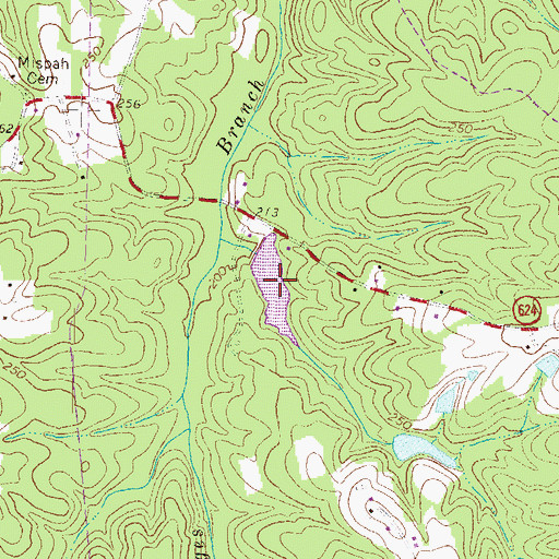 Topographic Map of Eades Pond, VA