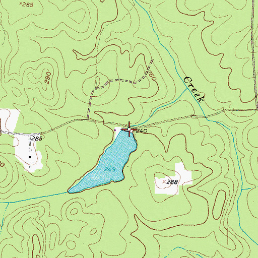 Topographic Map of Mckenney Hunt Club Dam, VA