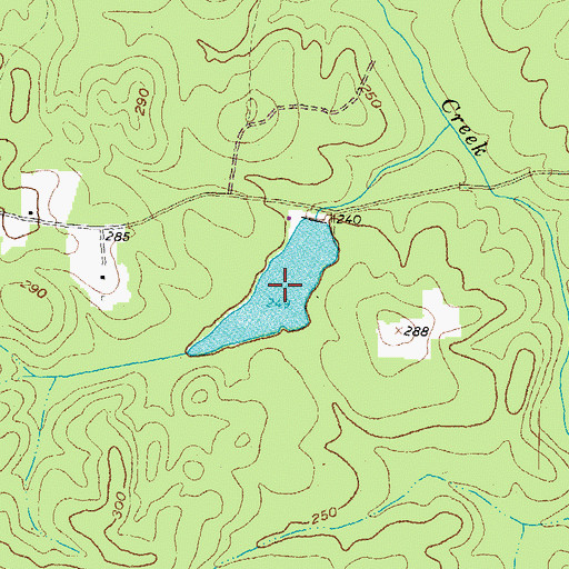 Topographic Map of Mckenney Hunt Club Lake, VA