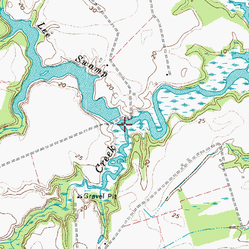 Topographic Map of Hundley Dam, VA