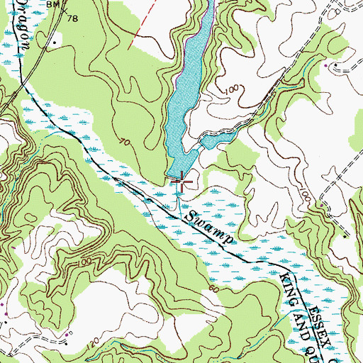 Topographic Map of Rose Hill Dam, VA