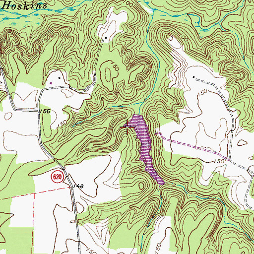 Topographic Map of Cortney Dam, VA