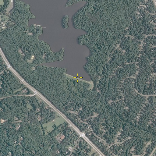 Aerial/Satellite Image of Burke Lake Dam, VA