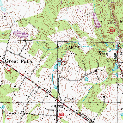 Topographic Map of Lake Werowance, VA