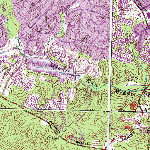 Topographic Map of Pohick Creek Number Eight Dam, VA