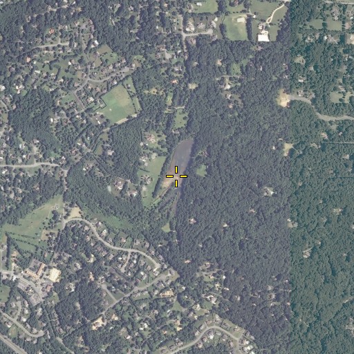 Aerial/Satellite Image of Impoundment on Piney Run, VA