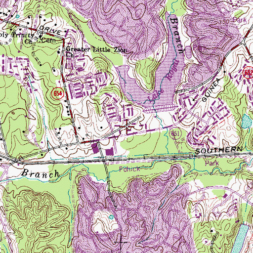 Topographic Map of Pl 566 Dam Number Four, VA