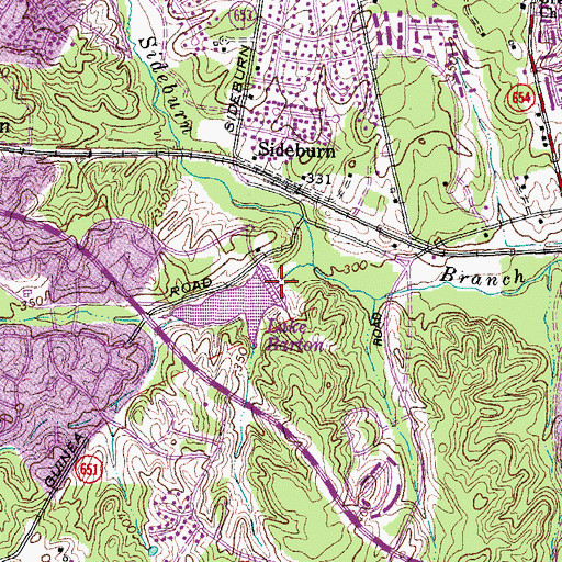 Topographic Map of Pl 566 Dam Number Two, VA