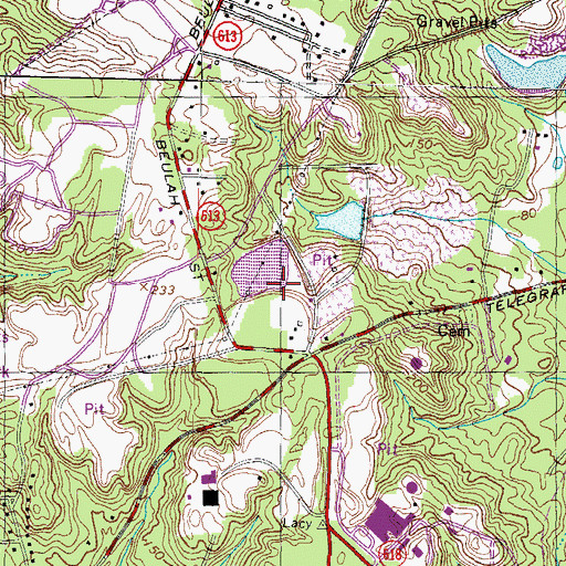 Topographic Map of Hilltop Pond, VA