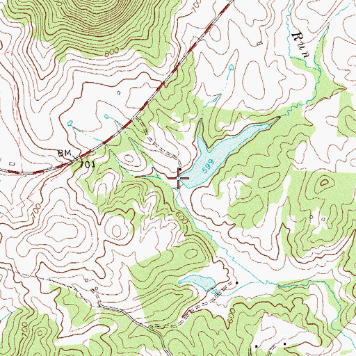 Topographic Map of Sawyer Dam, VA