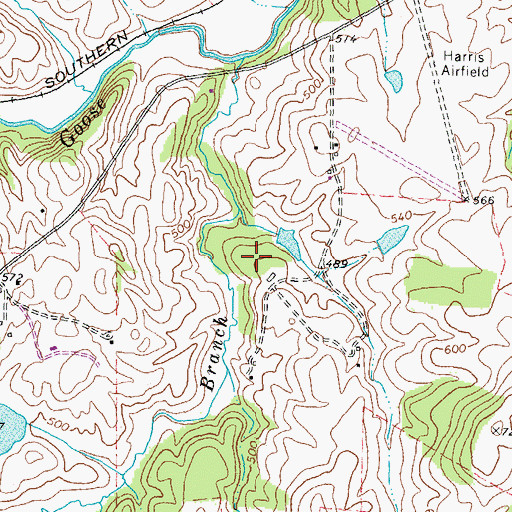 Topographic Map of Herbert Pond, VA