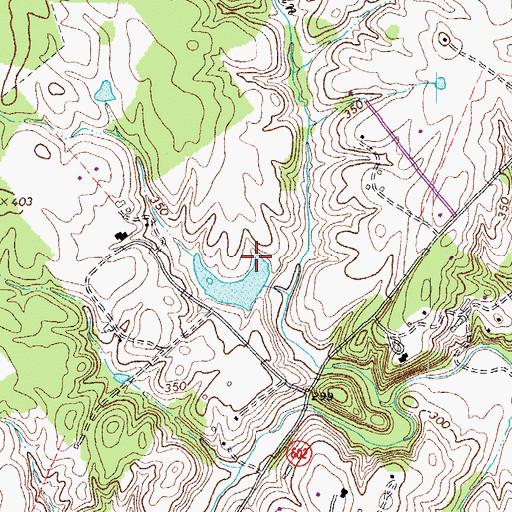 Topographic Map of Springhill Farm Dam, VA