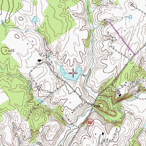 Topographic Map of Springhill Farm Pond, VA