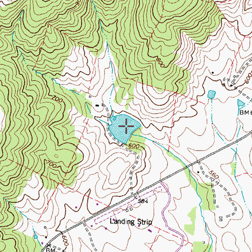 Topographic Map of Fox Pond, VA
