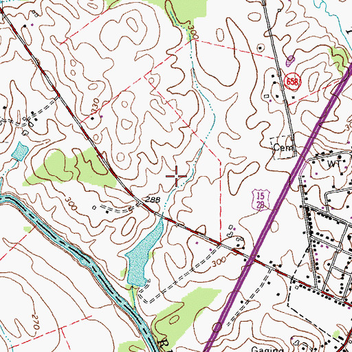 Topographic Map of Thorn Pond, VA