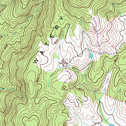 Topographic Map of Bellevue Farms Dam Number Three, VA