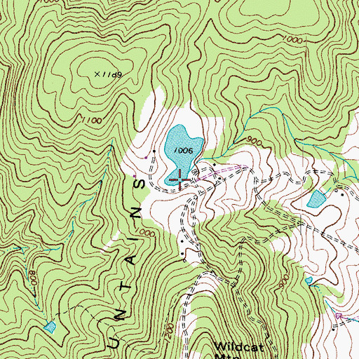 Topographic Map of Merry Oak Dam, VA