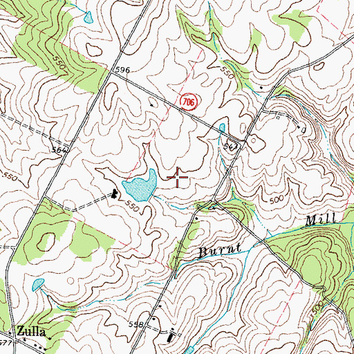 Topographic Map of Sherwood Dam, VA