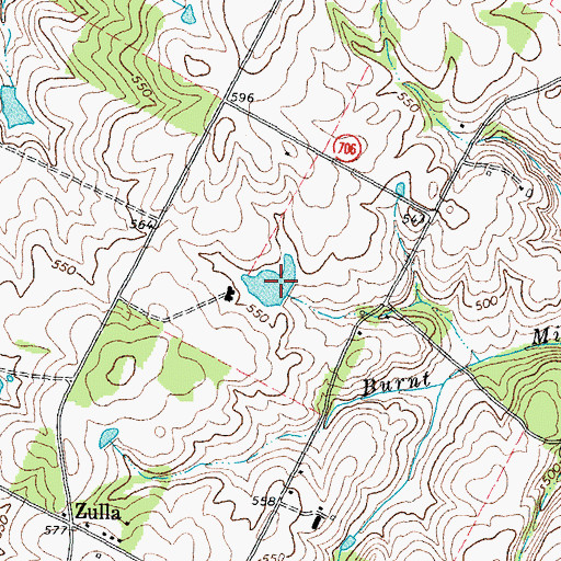Topographic Map of Sherwood Lake, VA