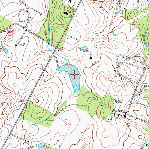 Topographic Map of Ardarra Farm Lake, VA