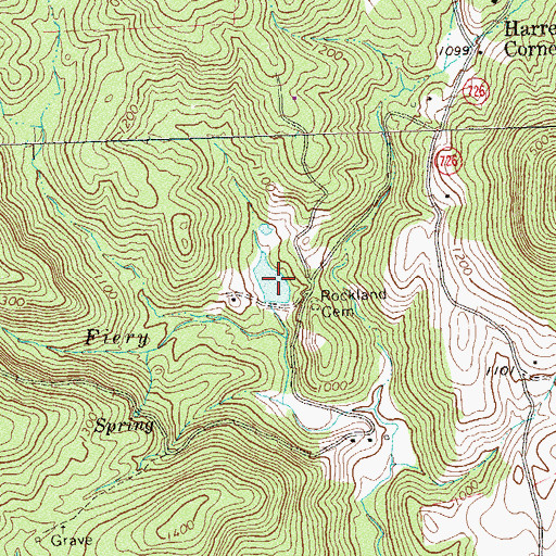 Topographic Map of Pickett Lake, VA