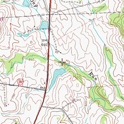 Topographic Map of Fleetwood Farm Dam Number Two, VA