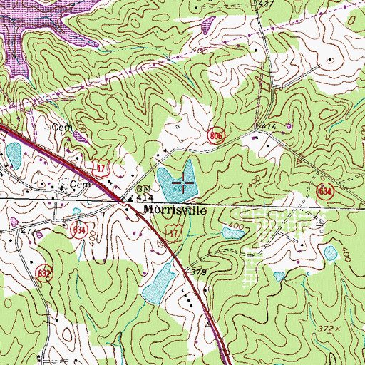 Topographic Map of Keltonic Lake, VA