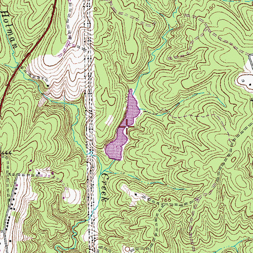 Topographic Map of McIver Lake, VA