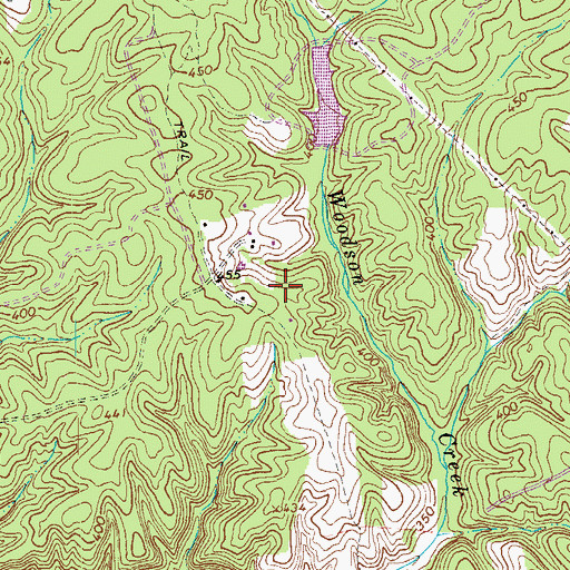 Topographic Map of Thomas Dam, VA