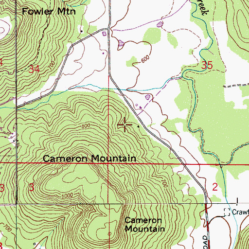 Topographic Map of Leeth Spring, AL