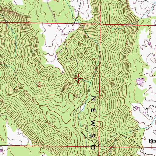 Topographic Map of Lemons Spring, AL