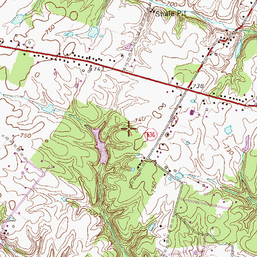 Topographic Map of Stephens Park Lake, VA