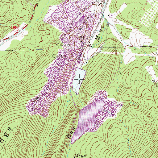 Topographic Map of Fresh Water Pond, VA