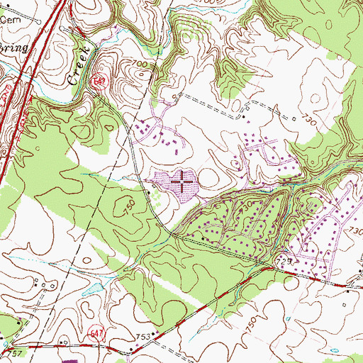 Topographic Map of Lakeside Lake, VA