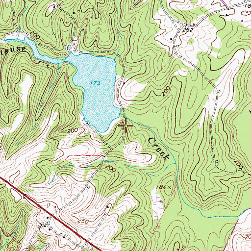 Topographic Map of Mount Bernard Dam, VA