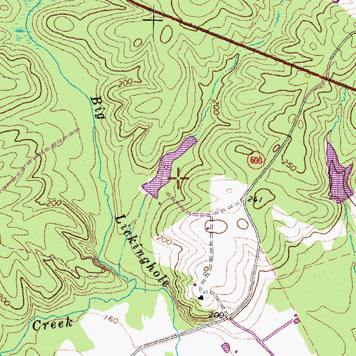 Topographic Map of Fairfield Dam, VA