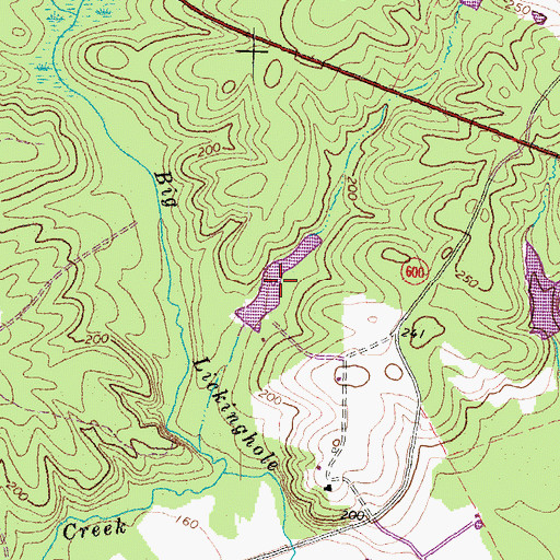 Topographic Map of Fairfield Pond, VA