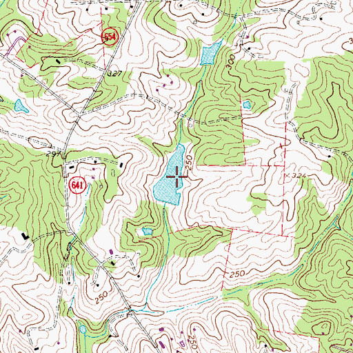 Topographic Map of Lake Fullstream, VA