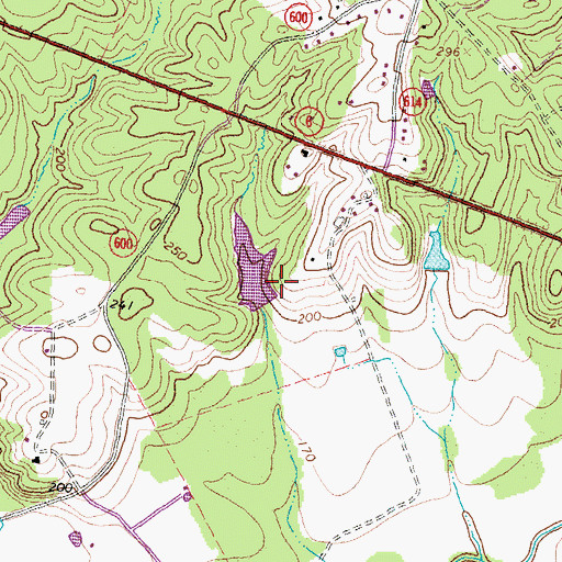 Topographic Map of Patterson and Stittius Dam, VA