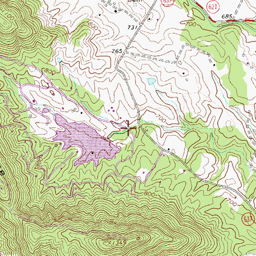 Topographic Map of Greene Development Lake, VA