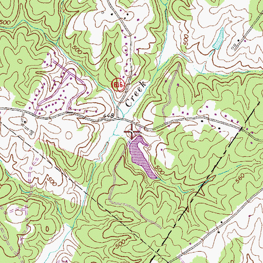 Topographic Map of Word Farm Dam, VA