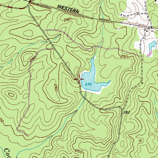 Topographic Map of Spangler Dam, VA
