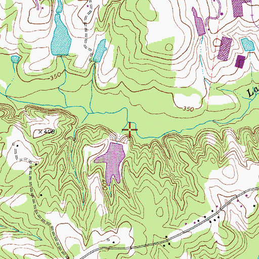 Topographic Map of Gilliam Dam, VA