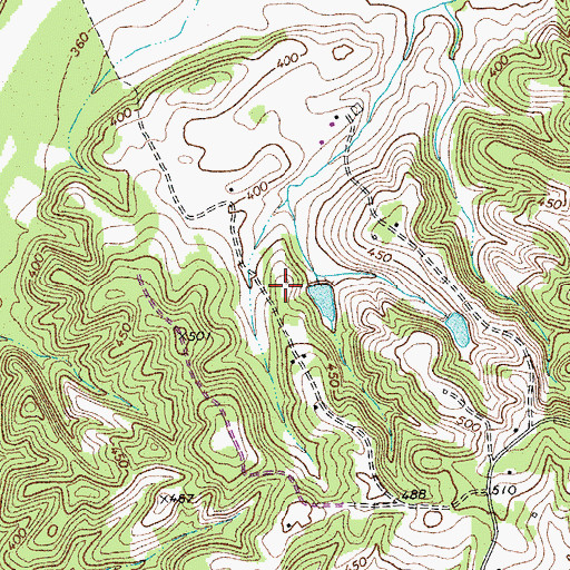 Topographic Map of Prevette Dam, VA