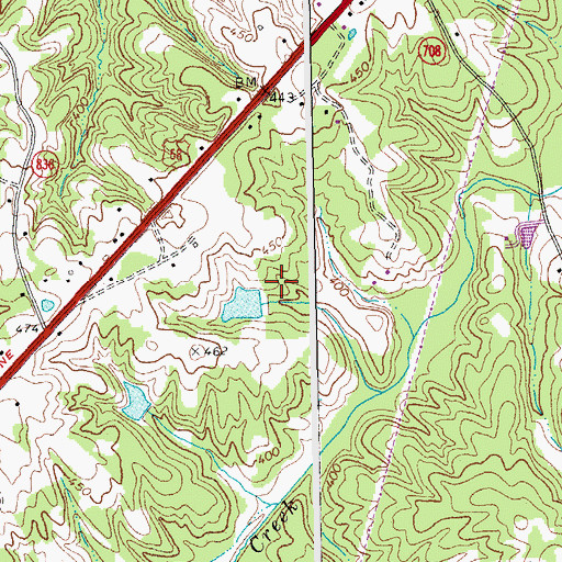 Topographic Map of Bass Dam, VA