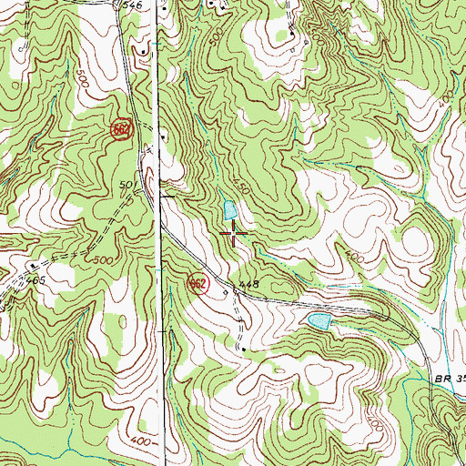 Topographic Map of Fye Dam, VA