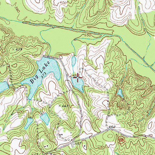 Topographic Map of East Temple Dam, VA